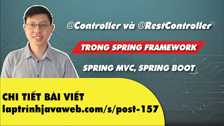 @Controller và @RestController trong Spring framework, Spring MVC, Spring boot
