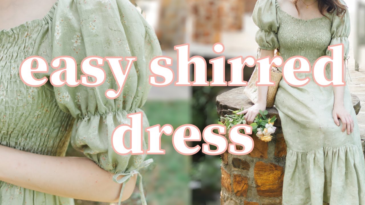 【runningHIGH】SEE THROUGH SHIRRING SLIM TOP Shirring without Elastic Thread DIY Shirred Crop Top with