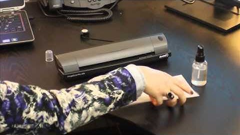 Cleaning a Sheetfed Scanner