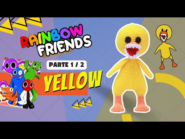 YELLOW - Rainbow Friends PART 1/2 🌈 AMIGURUMI 🥰💕 Roblox 