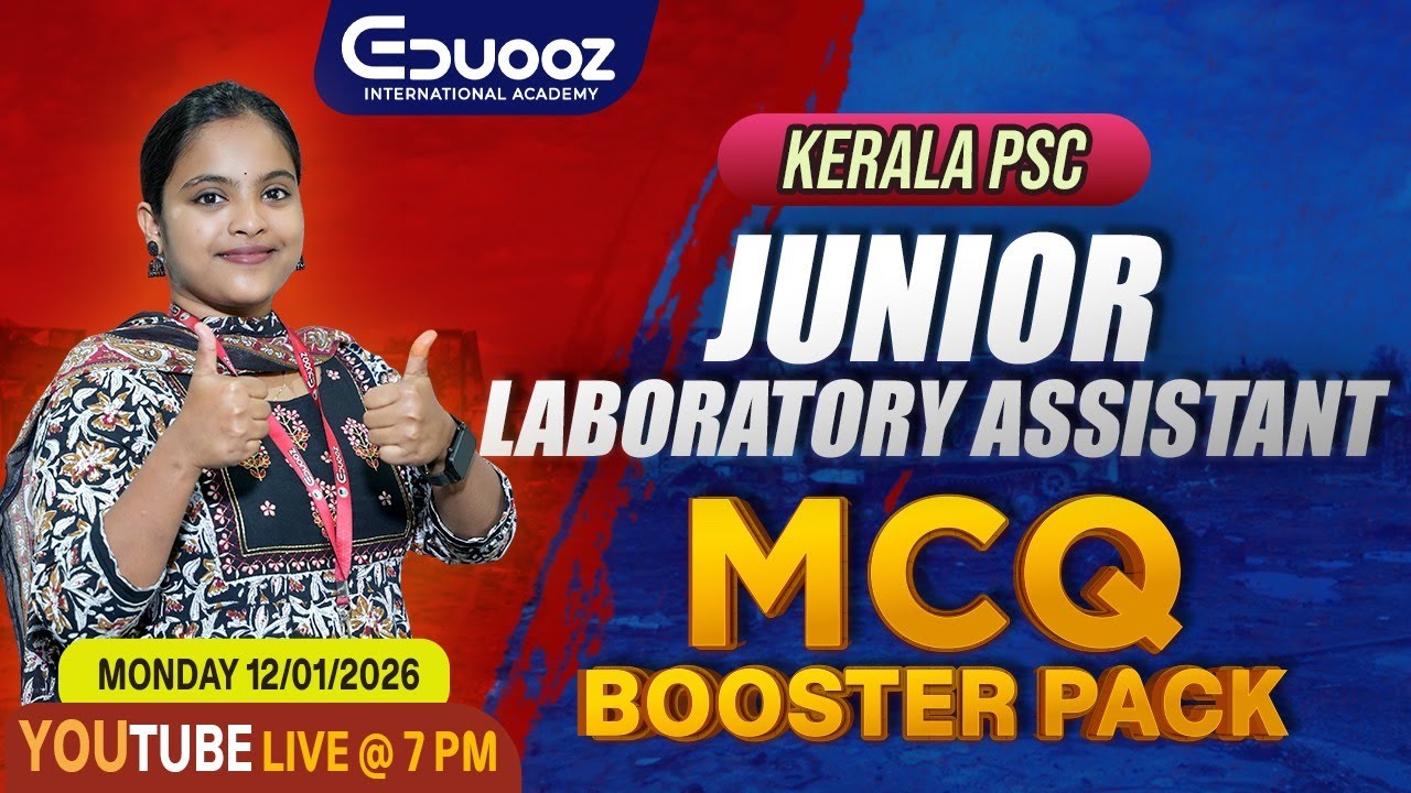 Kerala PSC Junior Laboratory Assistant – MCQ Booster Pack | Study Smart, Score Higher!