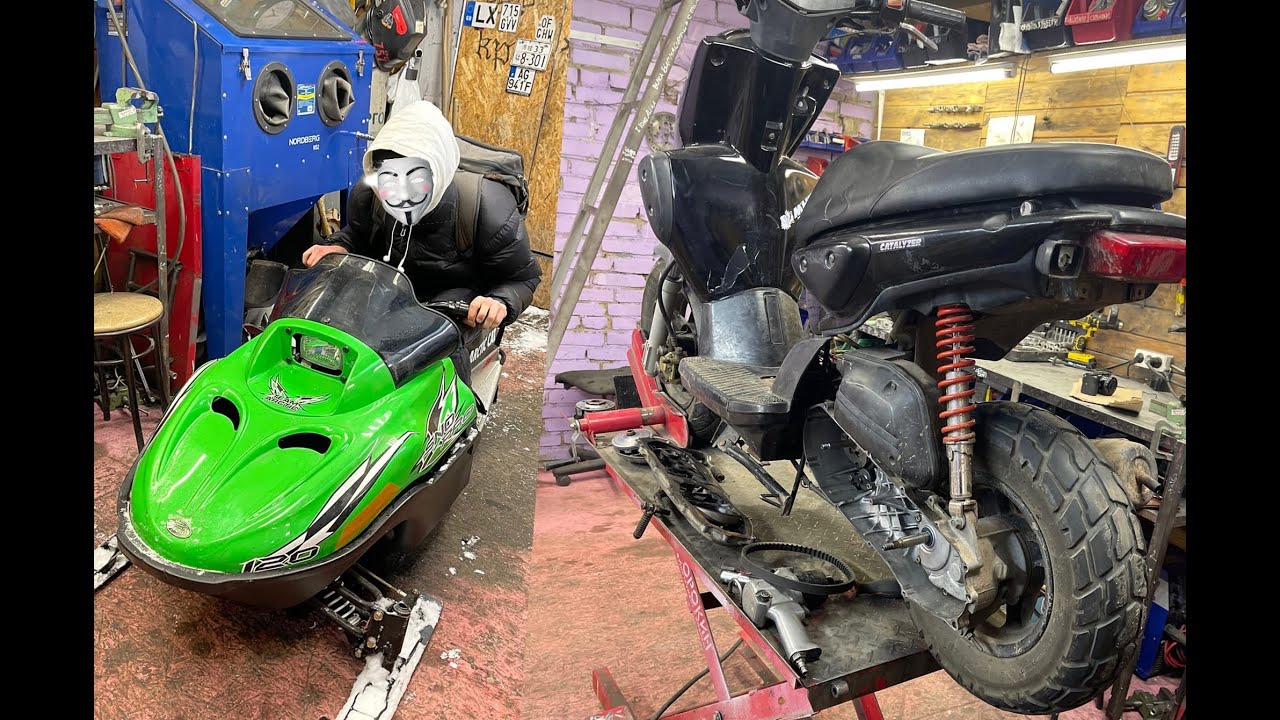 Я переименовал канал/Ремонт снегохода/ТО слайдера. - YouTube