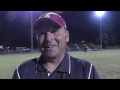 Coach Hall reacts after huge win against Porter Ridge