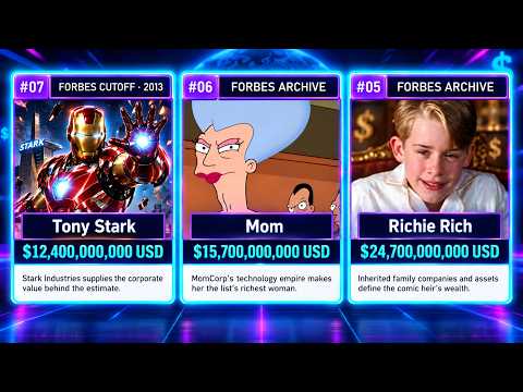 27 Richest Fictional Characters