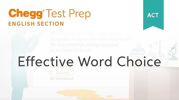 ACT English: Effective Word Choice and Diction - Chegg Test Prep