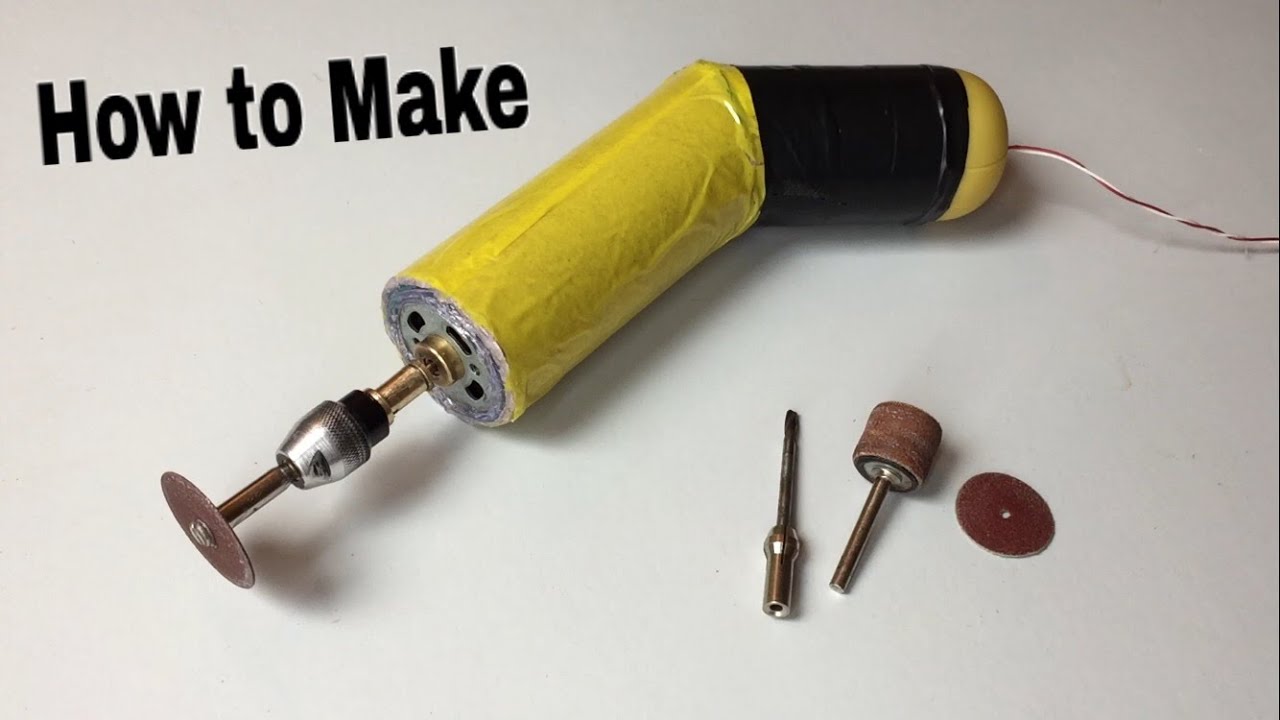 How to Make a Dremel Tool and Drill in One - Very Easy - Tutorial - YouTube