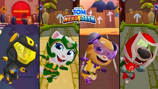 Talking Tom Hero Dash Black Jet Tom Vs Emerald Angela Vs Rockstar Ginger Vs Red Blame Tom Gameplay