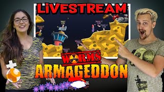 Can YOU beat us with ☢️ WORMS ARMAGEDDON ☢️  - 🔴 [Livestream] 🔴