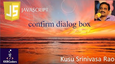 Confirm dialog box in JavaScript