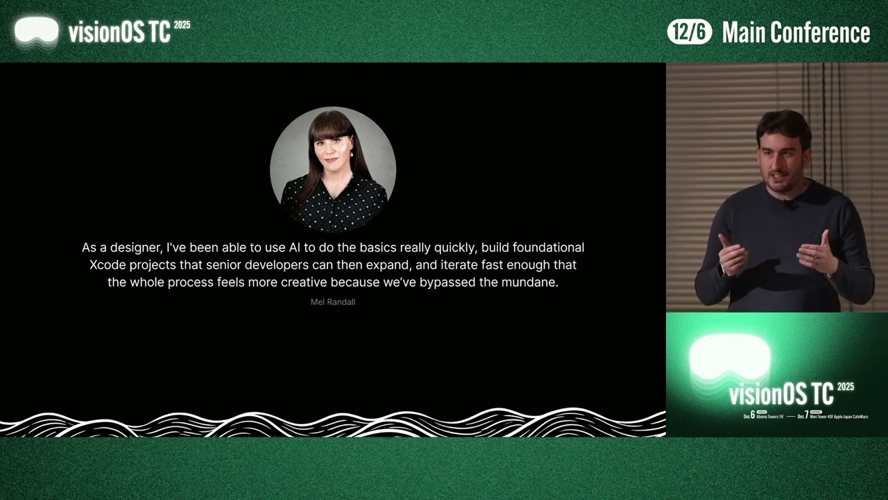visionOS TC 2025 - 特別セッション②：In Search of the Perfect visionOS Workflow | Tom Krikorian