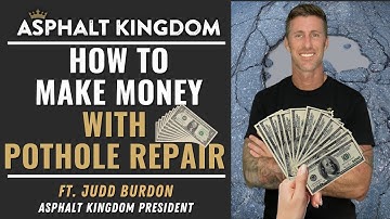 How To Make Money With Pothole Repair with Judd Burdon #potholehunting