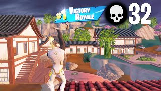 32 Elimination Solo vs Squads Win (Fortnite Chapter 4 Season 2 Gameplay)