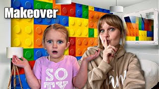Surprising My DAUGHTER with a LEGO ROOM Makeover!