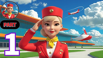 Airport Rush 3D - Gameplay Walkthrough Part 1 - Tutorial of Airport Security Android Gameplay