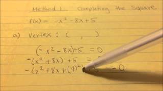 3.3 Analyzing Graphs of Quadratic Functions