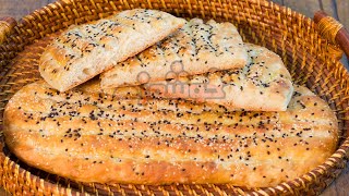 Barbari Bread نان بربری خانگی بهتر وسالم تر از بربری نانوایی