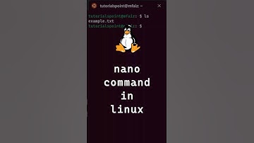 Nano command in linux | Nano text Editor | Linux Commands #shorts #linux