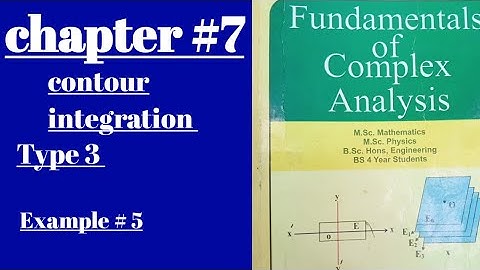 Complex Analysis || Counter Integration || Chapter #7 || Type 3 |Example #5