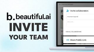 How to Collaborate in Beautiful.ai: Invite Your Team to Edit