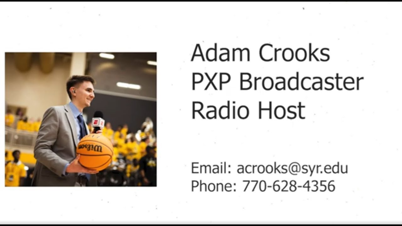 Adam Crooks - 2025 All Sports PxP Samples Reel - YouTube