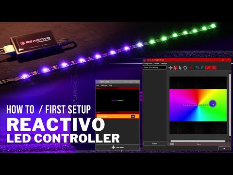 REACTIVO Screen Synchronized Ambient Light for Games - First setup