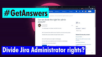 GetAnswers - Divide Jira admin rights