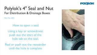 Polylok unique 4 seal and nut.