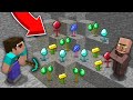 Minecraft NOOB vs PRO: NOOB FOLLOWED HOW VILLAGER CREATED TREASURE FLOWERS IN MINE! 100% trolling