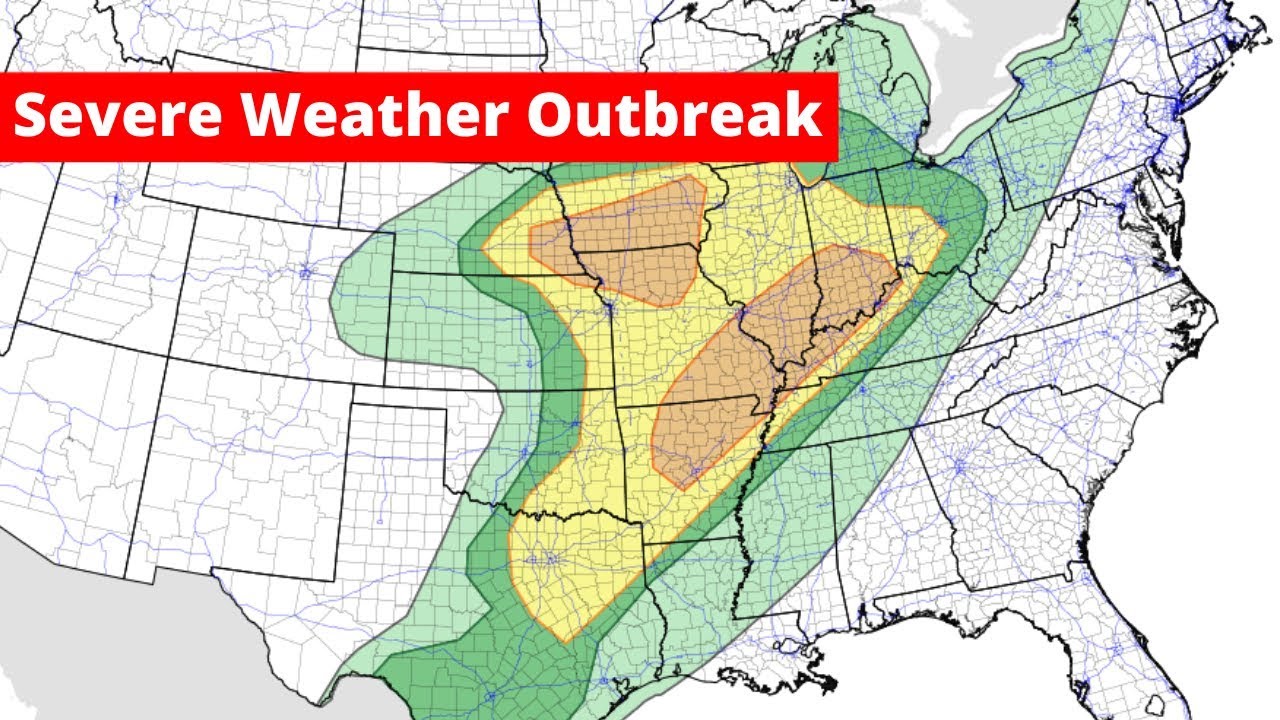 Severe Weather Outbreak For The Plains And Midwest - YouTube