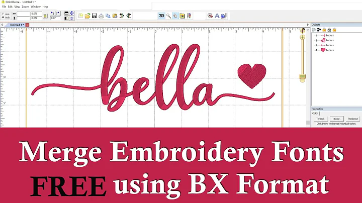 Embrilliance How to merge embroidery fonts for free BX format
