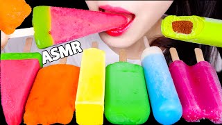 ASMR RAINBOW ICE CREAM🌈🍦, WATERMELON ICE CREAM🍉 먹방, MUKBANG, REAL EATING SOUNDS screenshot 1