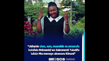 USITUMIE CHEO SURA MAUMBILE NA UMAARUFU KUTAFUTA MSIMAMIZI WA SAKRAMENTI TAKATIFU 