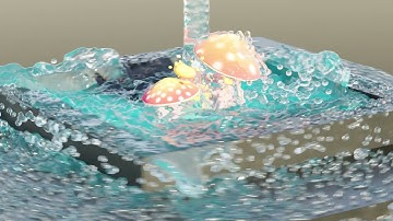 Water Motion Blur Test - Blender 3 - Flip Fluids