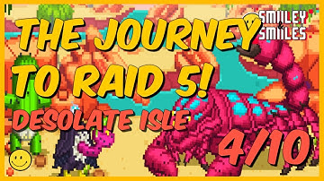 Bit heroes Zone 7 Flag 4: Desolate Isle | Journey to Raid 5 | Gameplay