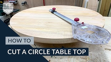 How to Cut a Circle Table Top | DIY Small Shop Woodworking