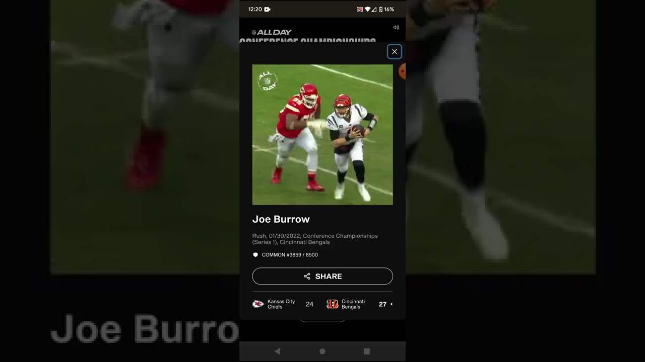 NFL ALL DAY NFT - CONFERENCE CHAMPIONSHIPS PACK DROP - SERIES 1