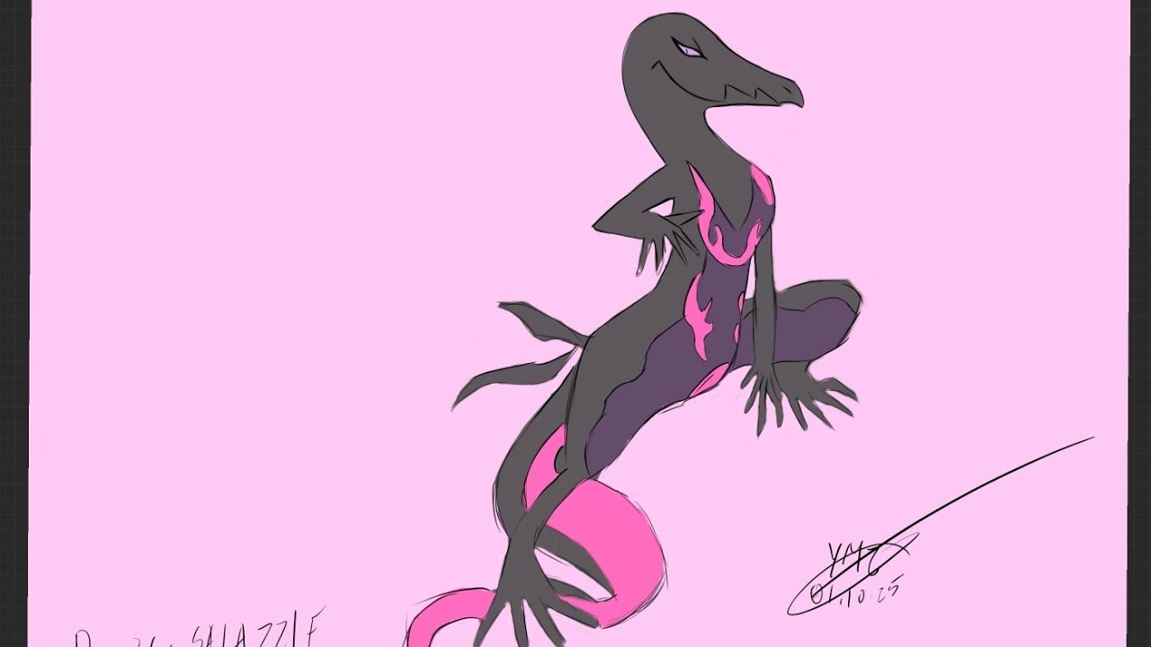 DRAWING EVERY POKEMON: SALAZZLE