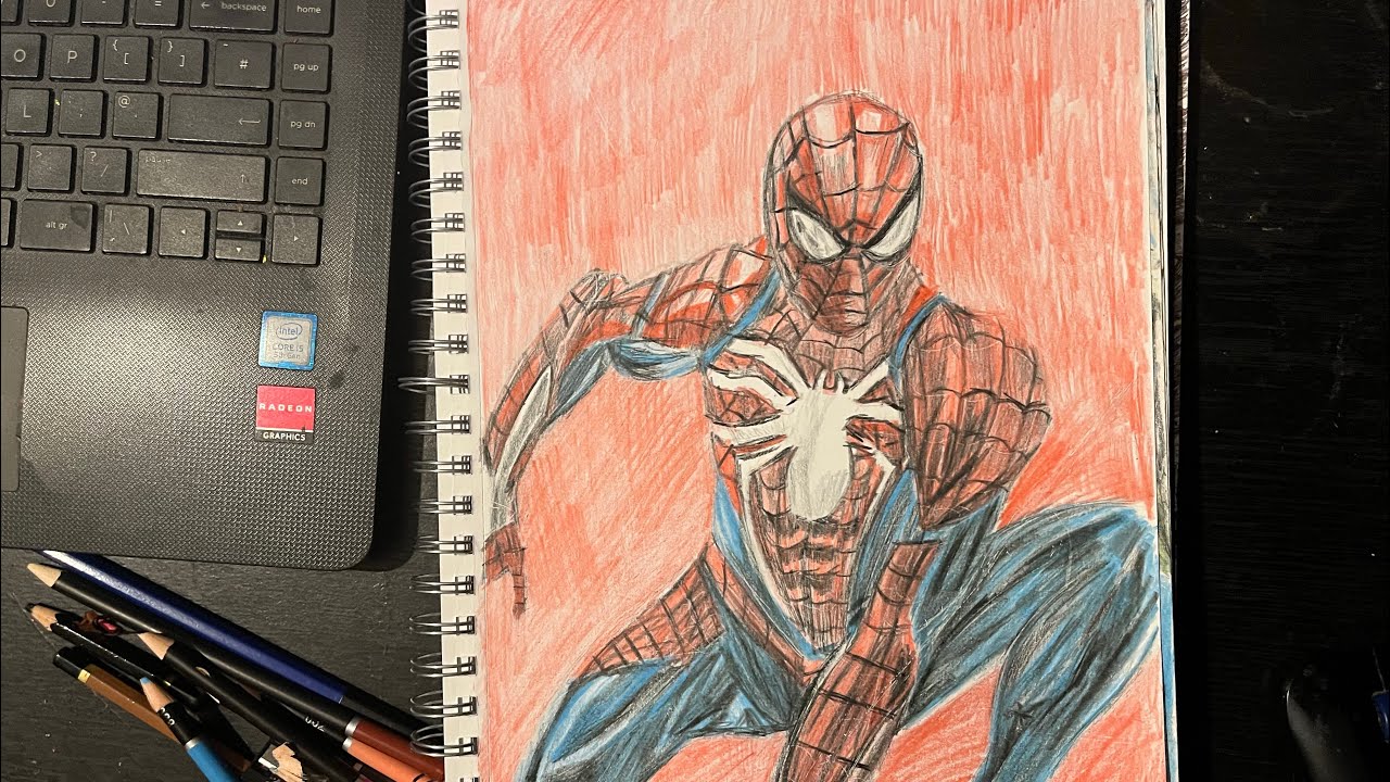Drawing Spider-Man #spidermanps4 #insomniacgames #art #marvel