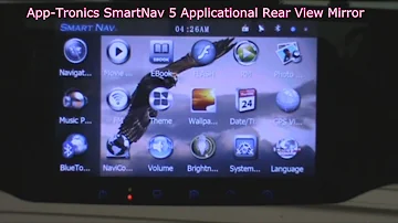 SmartNav 5 all in one GPS updatable rear view mirror from App-Tronics