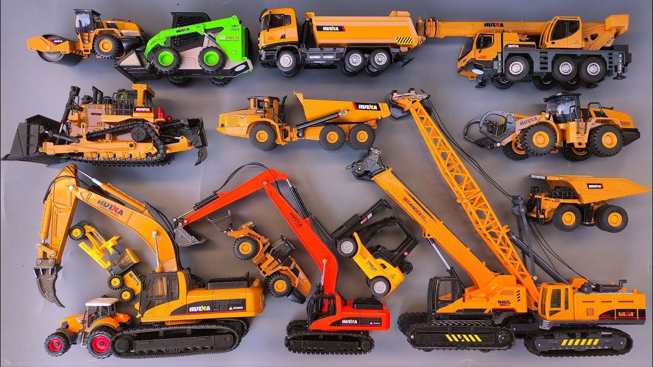 Bulldozer, Skid Steer, Excavator, Forklift, Dump Truck, Crawler Crane