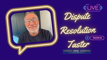 SQE1 Taster Session with Dr Schatz | Dispute Resolution Tips & Exam Strategies