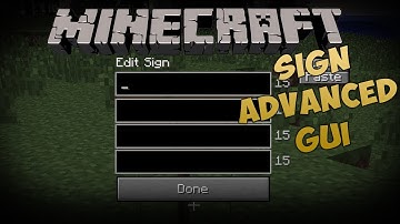 Minecraft Mods - Sign Advanced GUI Mod (Minecraft 1.3.2)