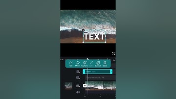Sea waves Text Reveal in Vn Video Editor Tutorial #public #sea