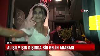 Tirdan Gelin Arabası Hayalini Düğününde Gerçekleştirdi