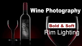wine photography with rim lighting | commercial | Beverage | alcohol | product lighting screenshot 2