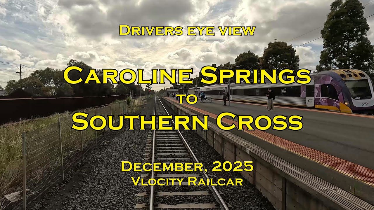 Drivers eye view, Caroline Springs to Southern Cross, Dec 2025