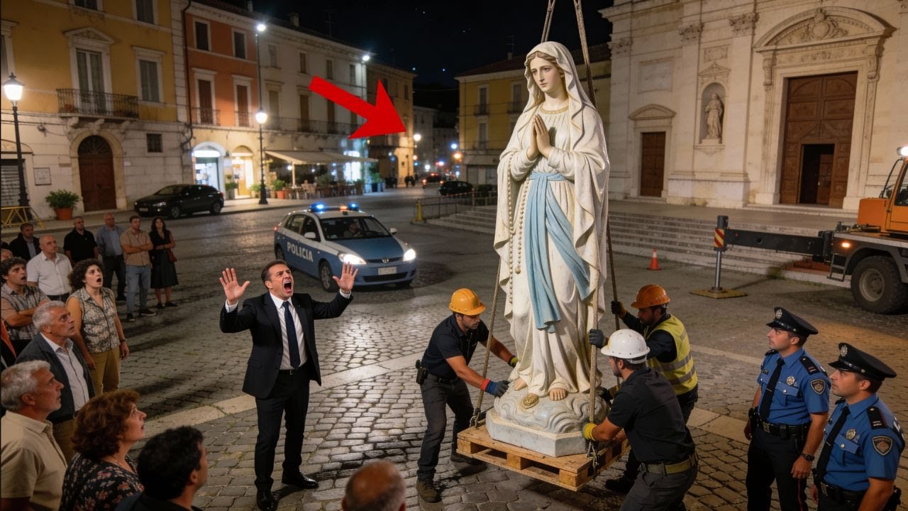 Il sindaco ordinò di rimuovere la Madonna dalla piazza… quella notte accadde l’impensabile