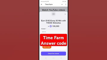 Time farm earn $100 every 30 min with these websites daily today answer today time farm