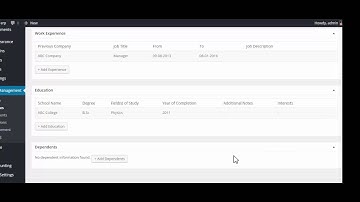 01 WP ERP HRM Employee General panel