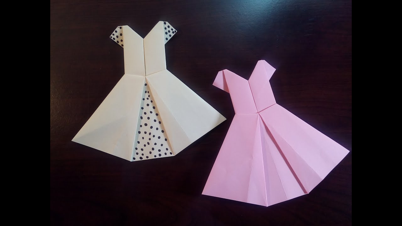 Vestido de papel Origami YouTube